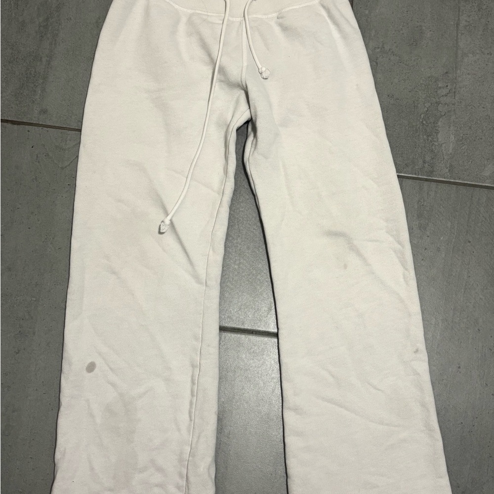 White Brandy Melville Flare Sweatpants